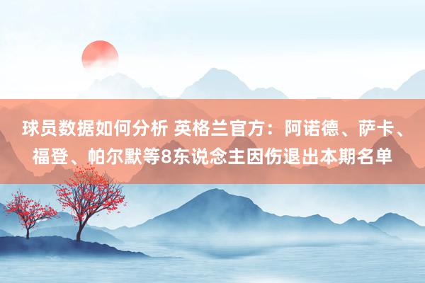 球员数据如何分析 英格兰官方：阿诺德、萨卡、福登、帕尔默等8东说念主因伤退出本期名单