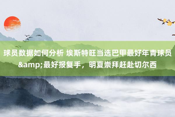 球员数据如何分析 埃斯特旺当选巴甲最好年青球员&最好报复手，明夏崇拜赶赴切尔西