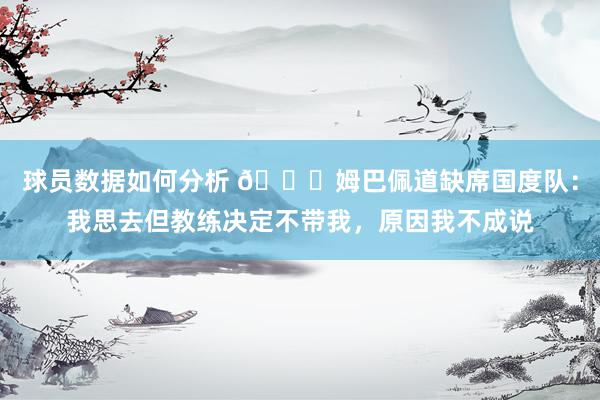 球员数据如何分析 👀姆巴佩道缺席国度队：我思去但教练决定不带我，原因我不成说